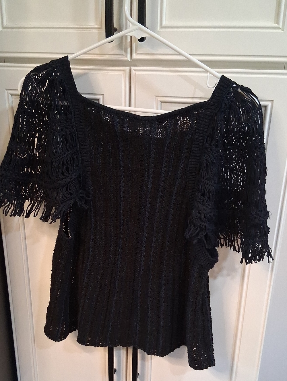 Free People Blackbird Crochet Top Size Small - Picture 6 of 9